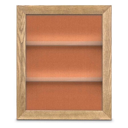 United Visual Products Outdoor Enclosed Combo Board, 42"x32", Gold Frame/Burgundy & Rubber UVCB4232ODG-BURGUN-RUBBER